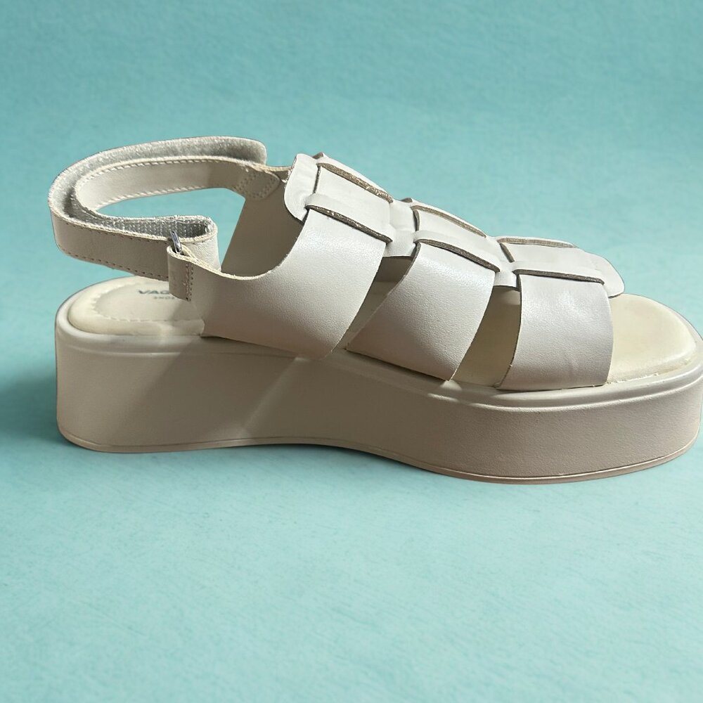 Vagabond Courtney Platform Sandals - Off White/Cream (Size 40)